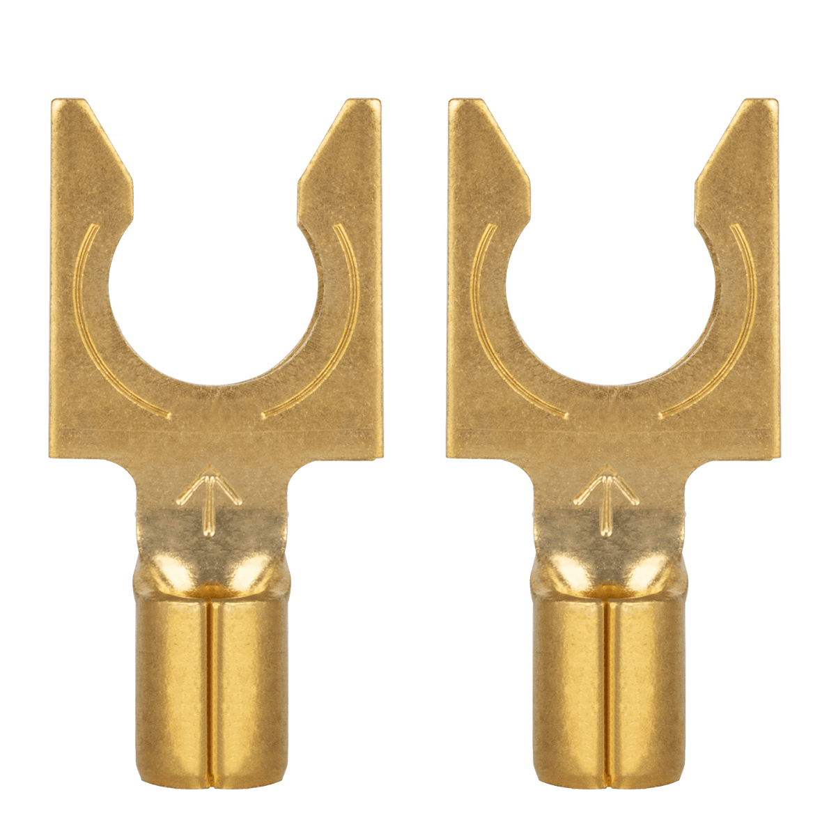 AudioQuest 1010 Spade Connectors Fits 3/16" Binding Posts, up to 10