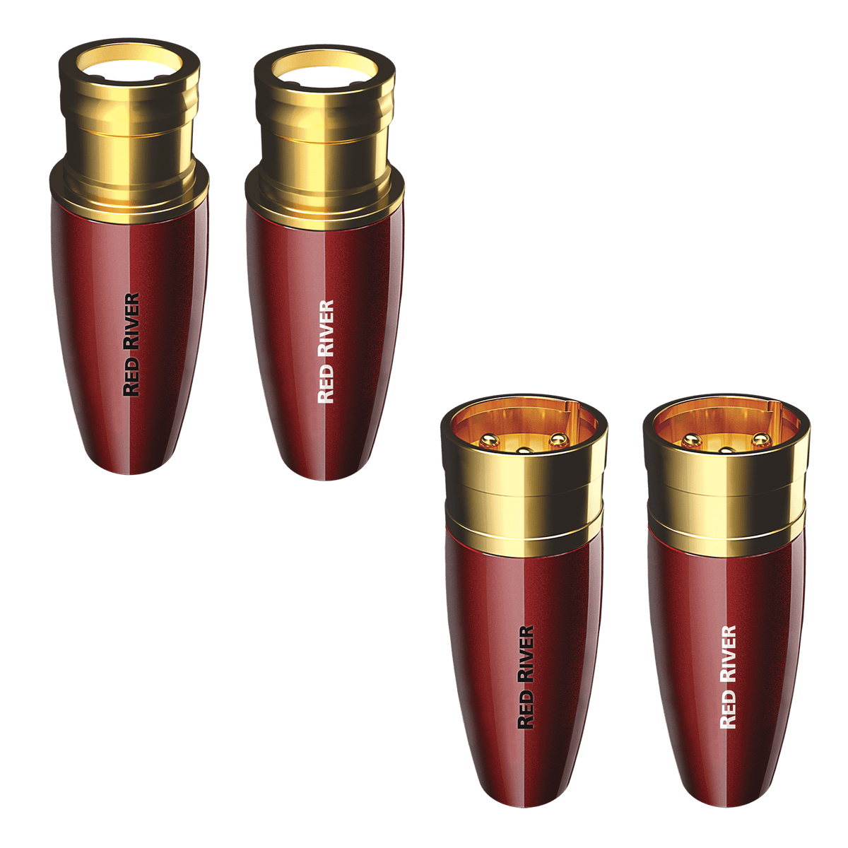 Conectores de Terminación de Campo AudioQuest Red River XLR