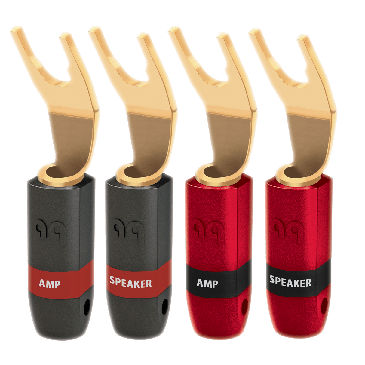 AudioQuest SureGrip® 300 Multi - Spade - SPADE3004G Set of 4 Gold