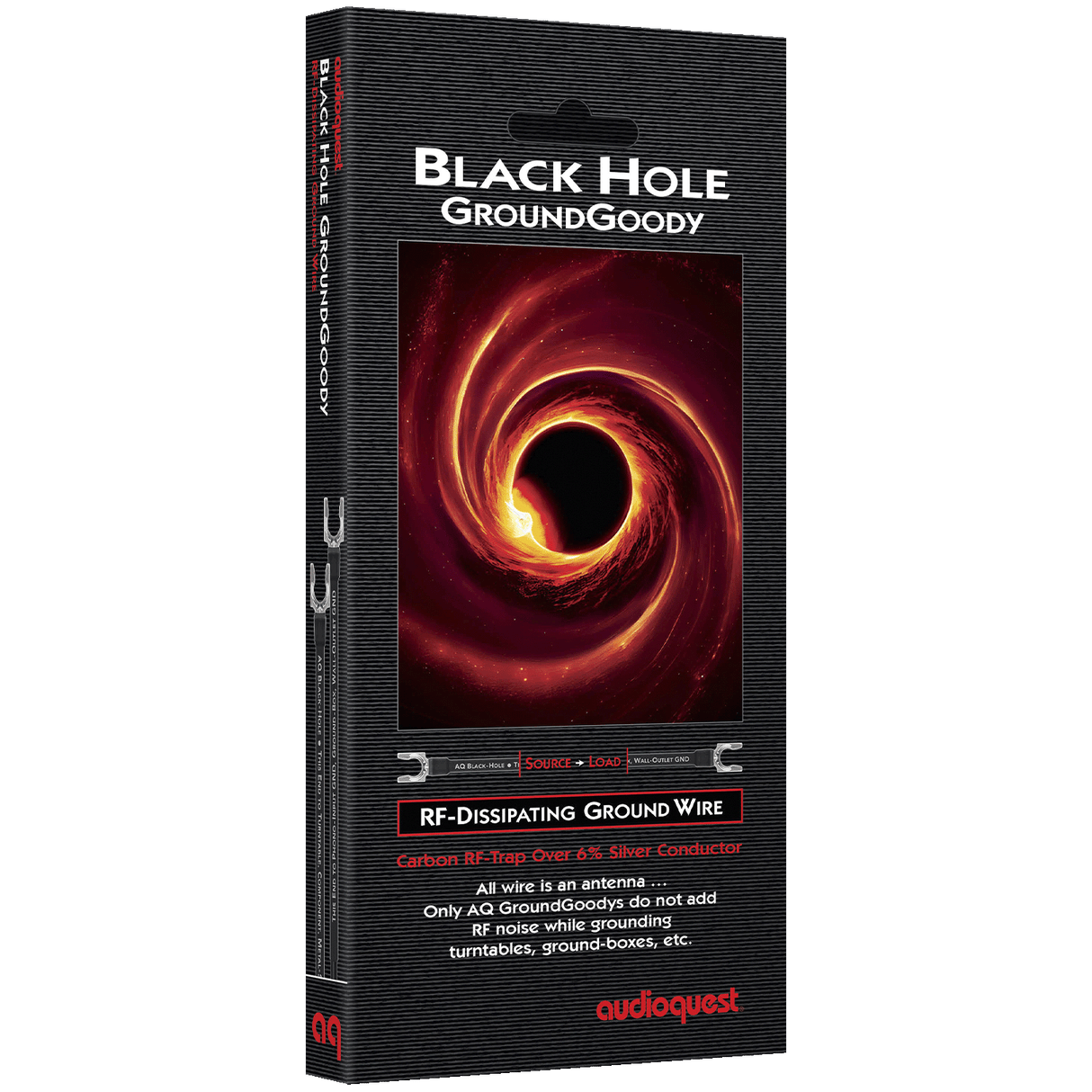 AudioQuest Black Hole GroundGoody - GGBLACKH075 0.75 m = 2 ft 6 in