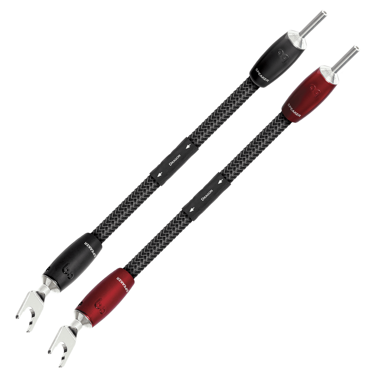 AudioQuest Dragon BiWire Jumpers w/ 1000 Series Connectors - 1 x AudioQuest Dragon BiWire Jumpers w/ 1000 Series Connectors - 1 x