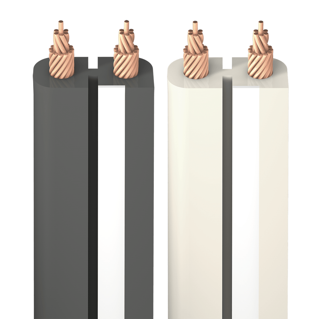 AudioQuest G2 - G-2W/328 328 ft = 100 m Off-White with Silver Stripe PVC