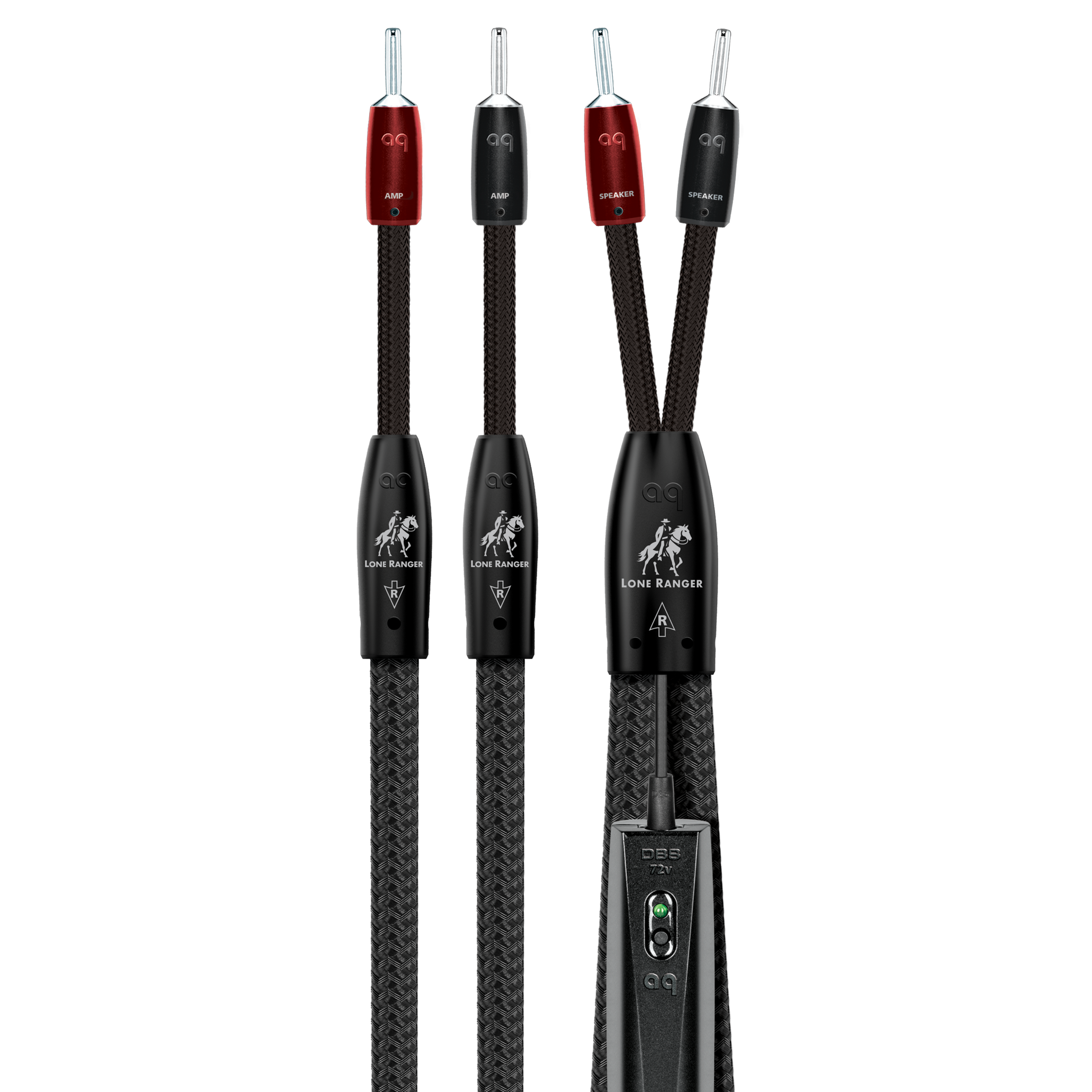 Lone Ranger full-range speaker cable with banana connectors