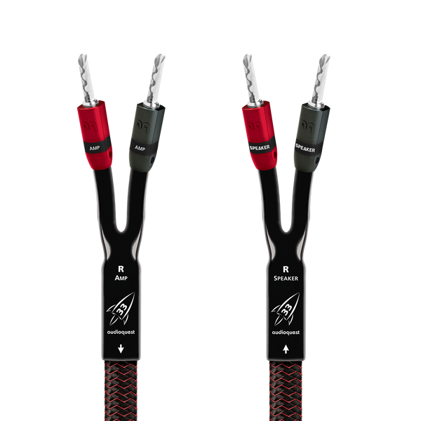AudioQuest 8' Rocket 33 Full-Range Speaker Cable w/ SureGrip AudioQuest 8' Rocket 33 Full-Range Speaker Cable w/ SureGrip