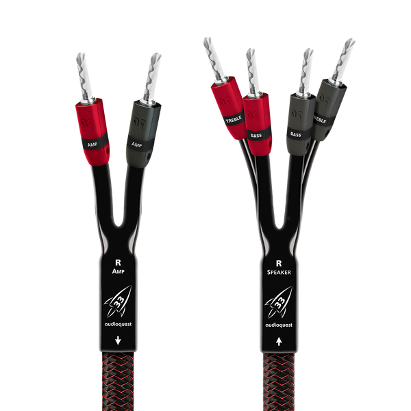 AudioQuest Recertified 9.8' Rocket 33 Single BiWire Speaker Cable