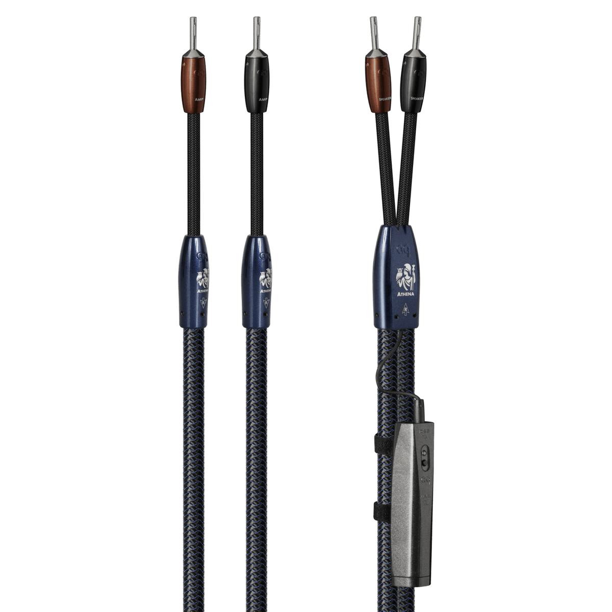 AudioQuest Athena - ATHENA6BS 6 ft = 1.83 m Pair 2 x Male Banana > 2 x Male Banana - Silver