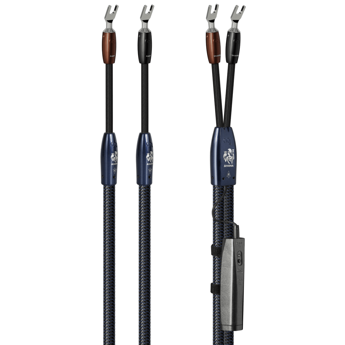 AudioQuest Athena - ATHENA6BS 6 ft = 1.83 m Pair 2 x Male Banana > 2 x Male Banana - Silver