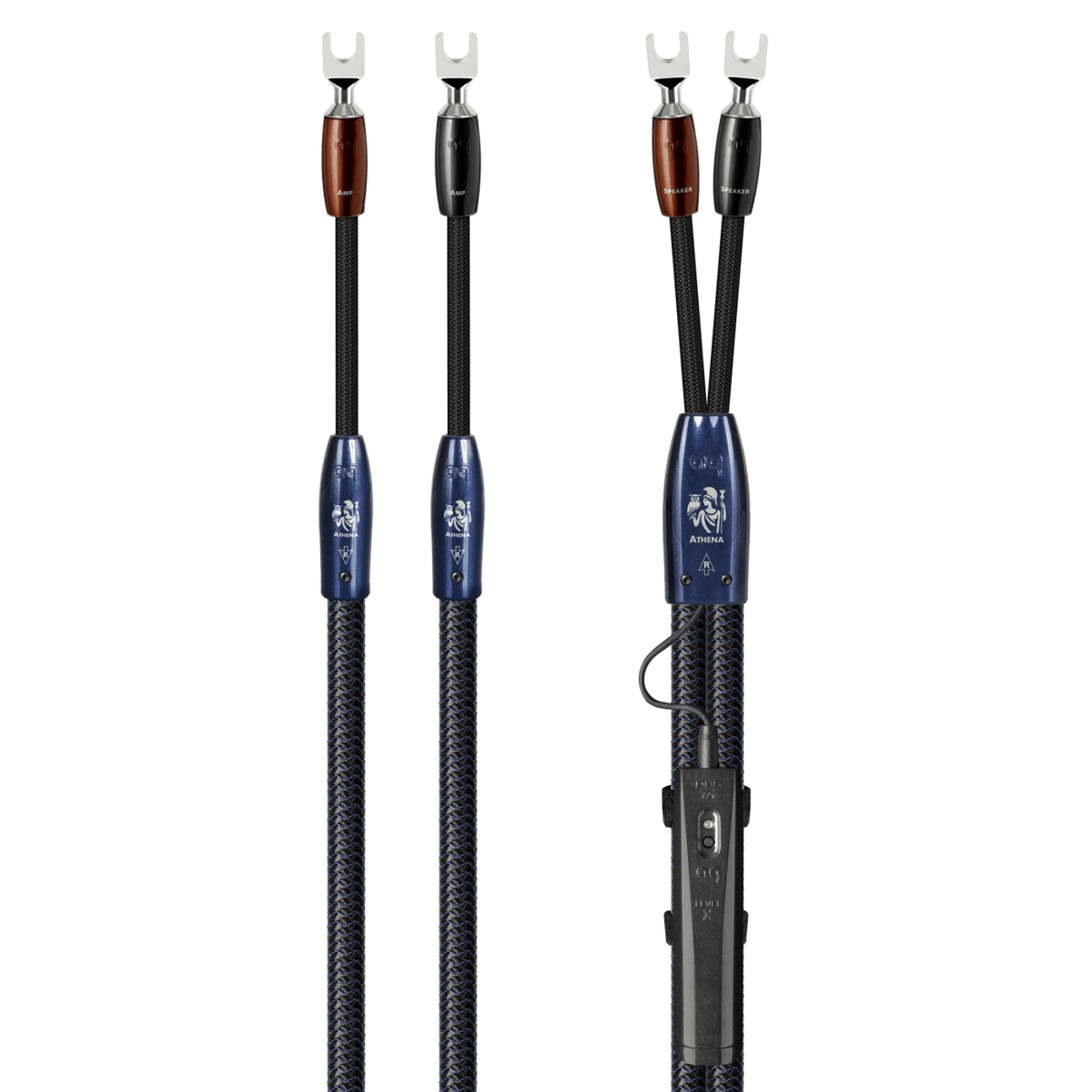 AudioQuest Athena - ATHENA6BS 6 ft = 1.83 m Pair 2 x Male Banana > 2 x Male Banana - Silver