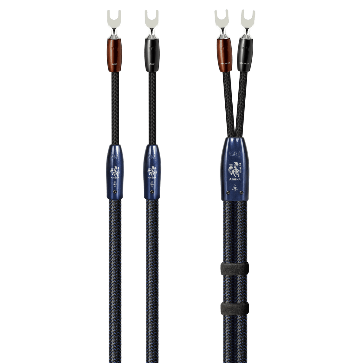 AudioQuest Athena - ATHENA6BS 6 ft = 1.83 m Pair 2 x Male Banana > 2 x Male Banana - Silver