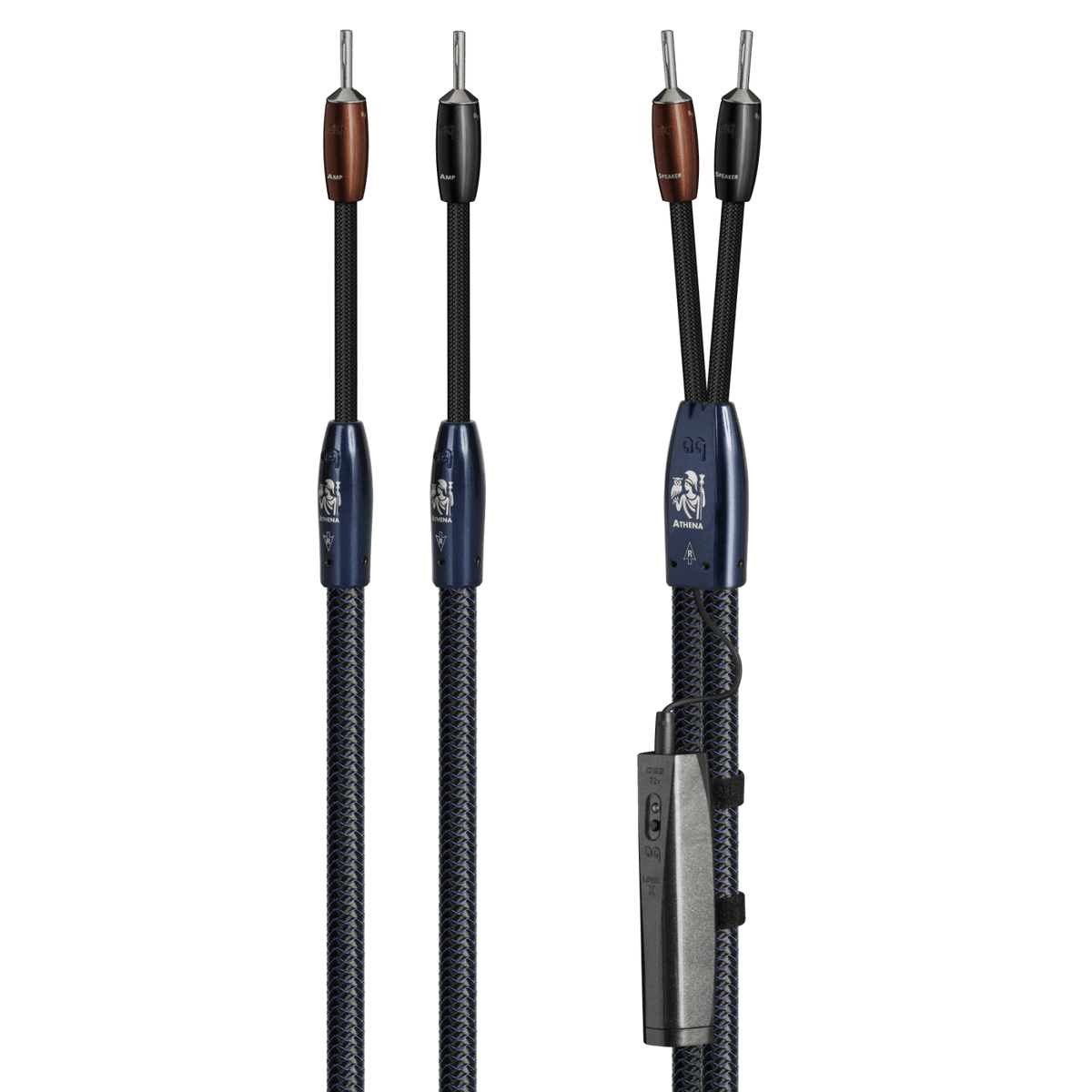 AudioQuest Athena - ATHENA6BS 6 ft = 1.83 m Pair 2 x Male Banana > 2 x Male Banana - Silver