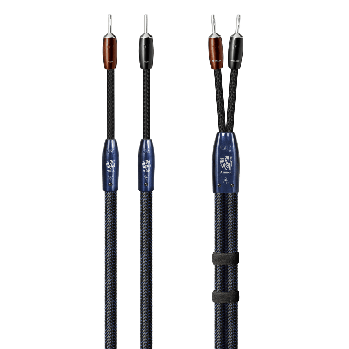 AudioQuest Athena - ATHENA6BS 6 ft = 1.83 m Pair 2 x Male Banana > 2 x Male Banana - Silver