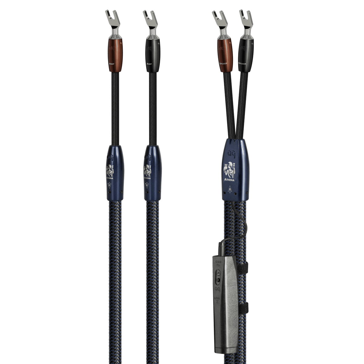 AudioQuest Athena - ATHENA6BS 6 ft = 1.83 m Pair 2 x Male Banana > 2 x Male Banana - Silver
