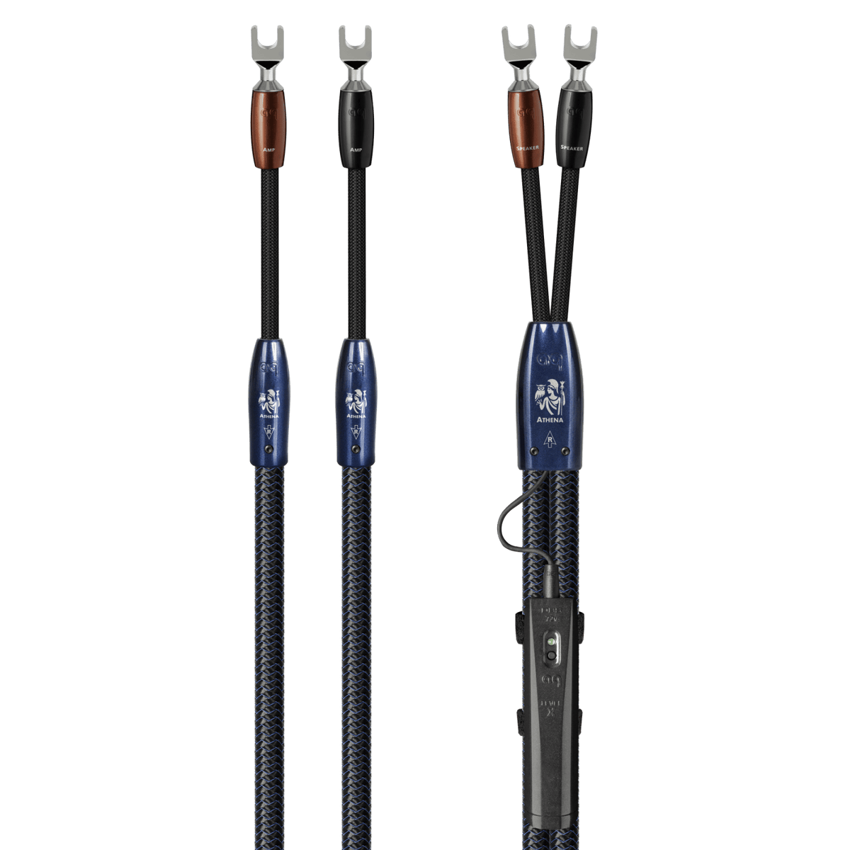 AudioQuest Athena - ATHENA6BS 6 ft = 1.83 m Pair 2 x Male Banana > 2 x Male Banana - Silver