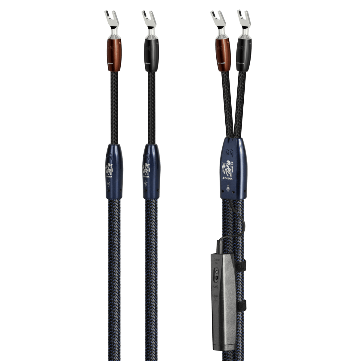 AudioQuest Athena - ATHENA6BS 6 ft = 1.83 m Pair 2 x Male Banana > 2 x Male Banana - Silver