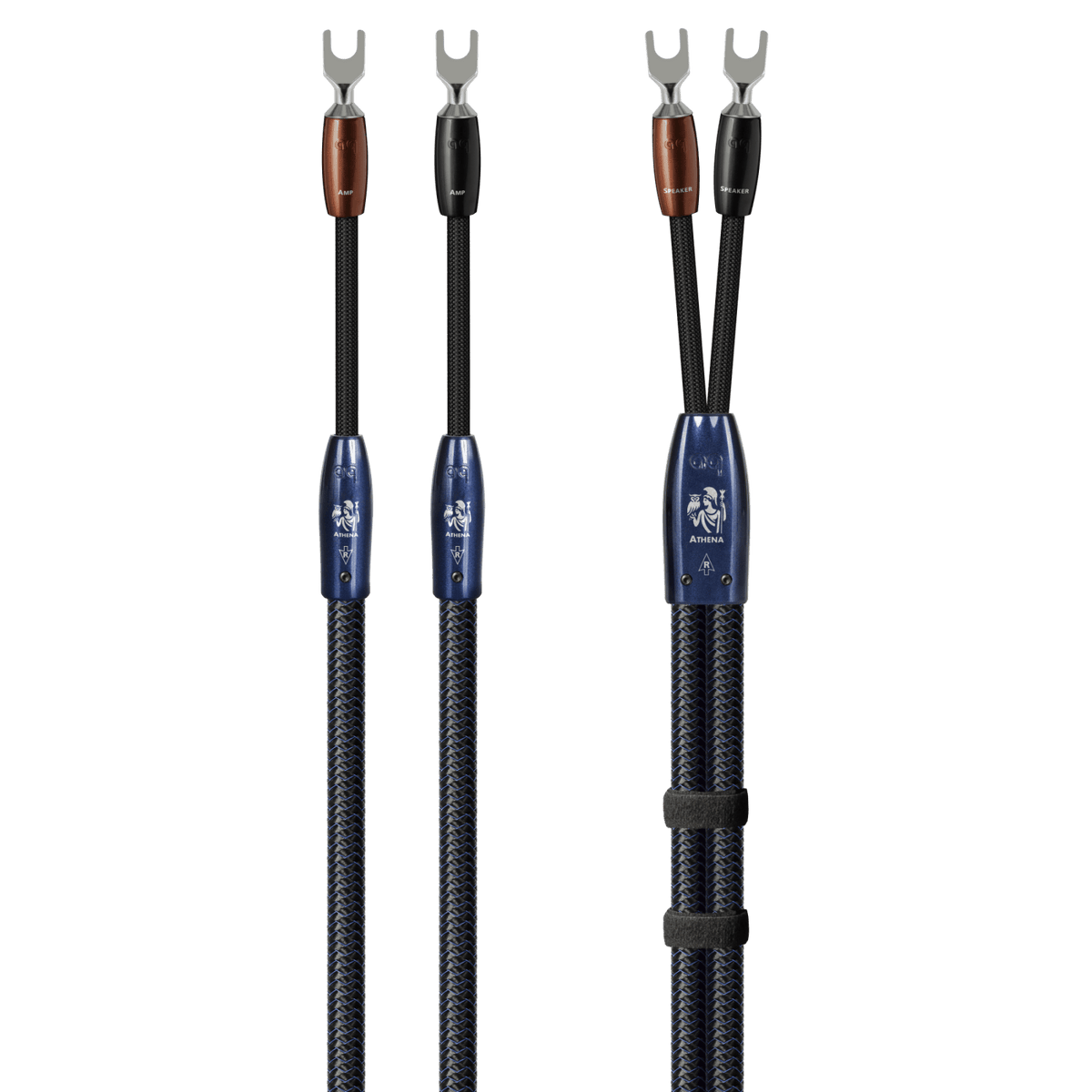 AudioQuest Athena - ATHENA6BS 6 ft = 1.83 m Pair 2 x Male Banana > 2 x Male Banana - Silver