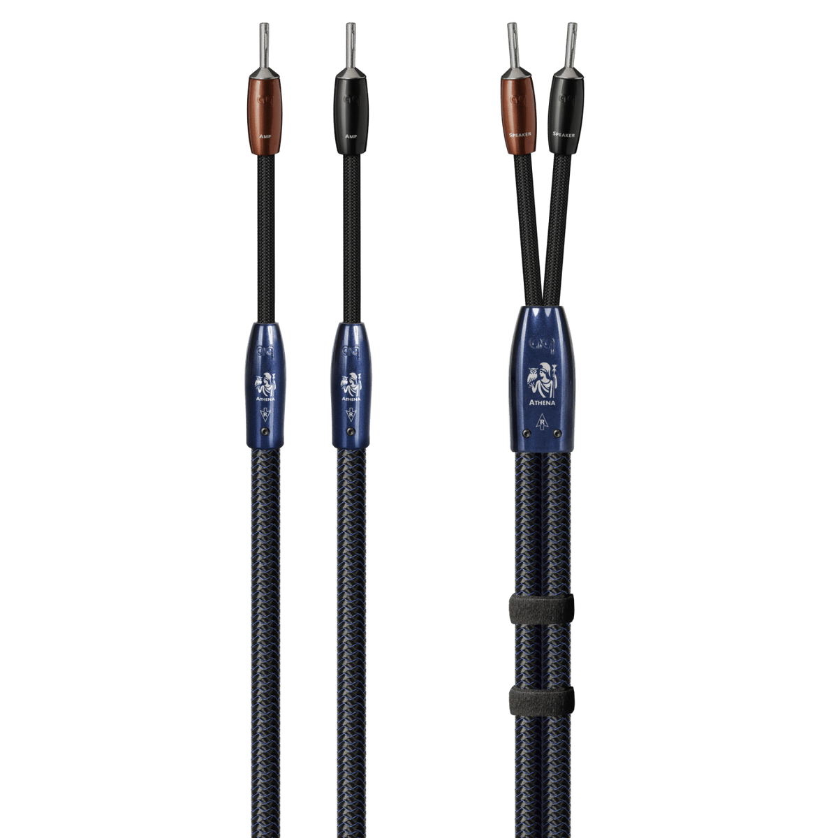 AudioQuest Athena - ATHENA6BS 6 ft = 1.83 m Pair 2 x Male Banana > 2 x Male Banana - Silver