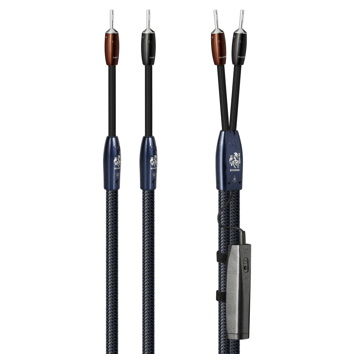 AudioQuest Athena - ATHENA6BS 6 ft = 1.83 m Pair 2 x Male Banana > 2 x Male Banana - Silver