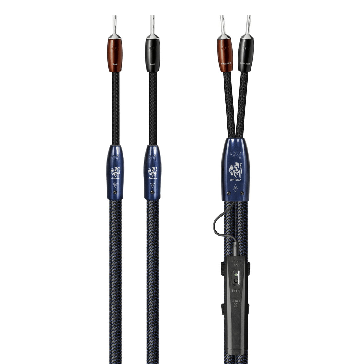 AudioQuest Athena - ATHENA6BS 6 ft = 1.83 m Pair 2 x Male Banana > 2 x Male Banana - Silver