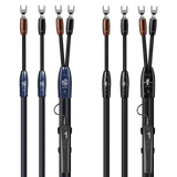 AudioQuest Athena + BigFoot BiWire Combo - ATHBFCOMBO04BS 4 m = 13.25 ft Pair 2 x Male Banana > 4 x Male Banana - Silver