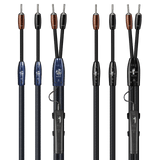 AudioQuest Athena + BigFoot BiWire Combo - ATHBFCOMBO04BS 4 m = 13.25 ft Pair 2 x Male Banana > 4 x Male Banana - Silver