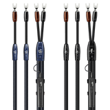 AudioQuest Athena + BigFoot BiWire Combo - ATHBFCOMBO04BS 4 m = 13.25 ft Pair 2 x Male Banana > 4 x Male Banana - Silver