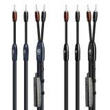 AudioQuest Athena + BigFoot BiWire Combo - ATHBFCOMBO04BS 4 m = 13.25 ft Pair 2 x Male Banana > 4 x Male Banana - Silver