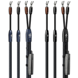 AudioQuest Athena + BigFoot BiWire Combo - ATHBFCOMBO04BS 4 m = 13.25 ft Pair 2 x Male Banana > 4 x Male Banana - Silver