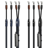 AudioQuest Athena + BigFoot BiWire Combo - ATHBFCOMBO04BS 4 m = 13.25 ft Pair 2 x Male Banana > 4 x Male Banana - Silver