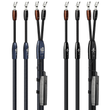 AudioQuest Athena + BigFoot BiWire Combo - ATHBFCOMBO04BS 4 m = 13.25 ft Pair 2 x Male Banana > 4 x Male Banana - Silver