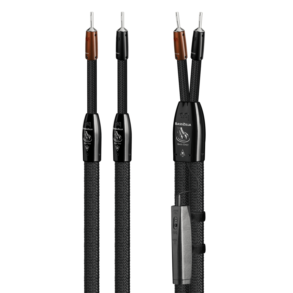 AudioQuest BassZilla - BZILLA6SS 6 ft = 1.83 m Pair 2 x Male U-Spade > 2 x Male U-Spade - Silver