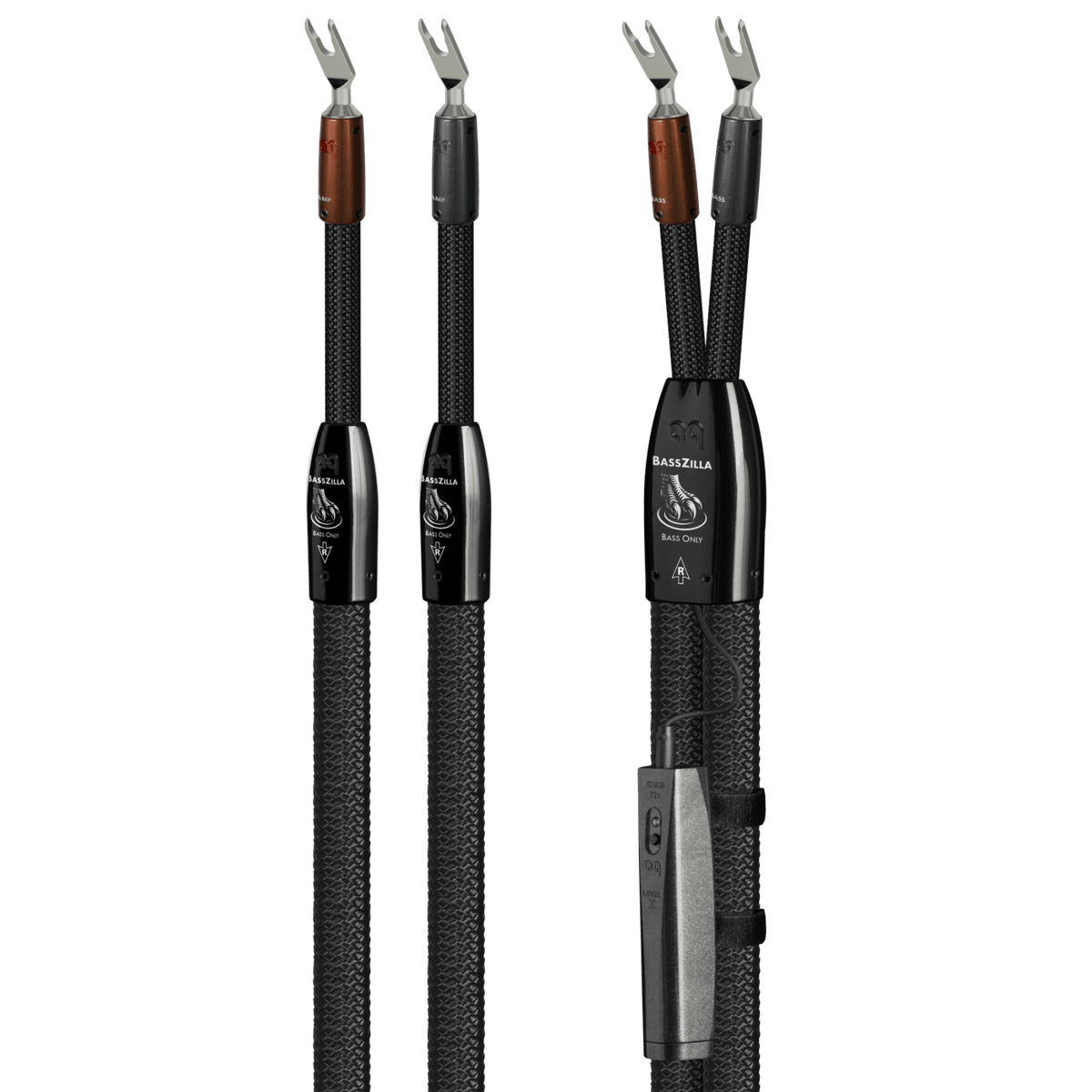 AudioQuest BassZilla - BZILLA6SS 6 ft = 1.83 m Pair 2 x Male U-Spade > 2 x Male U-Spade - Silver
