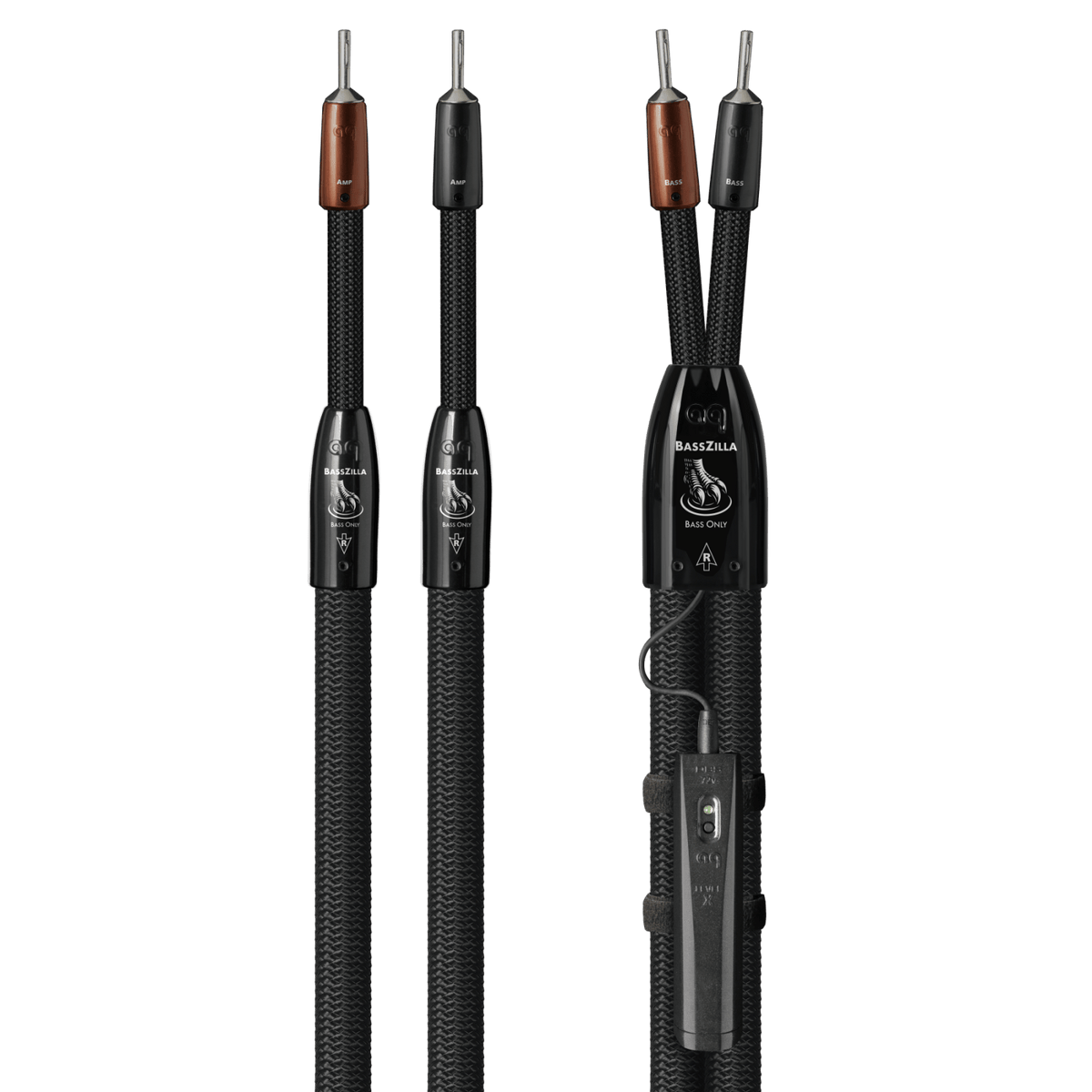 AudioQuest BassZilla - BZILLA6SS 6 ft = 1.83 m Pair 2 x Male U-Spade > 2 x Male U-Spade - Silver