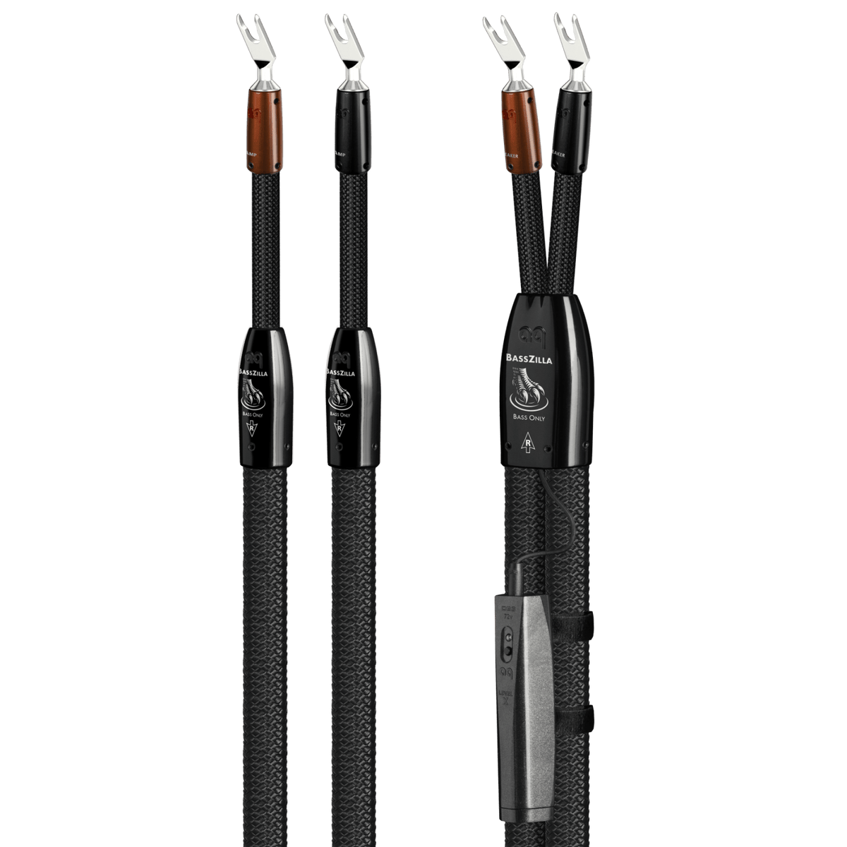 AudioQuest BassZilla - BZILLA6SS 6 ft = 1.83 m Pair 2 x Male U-Spade > 2 x Male U-Spade - Silver