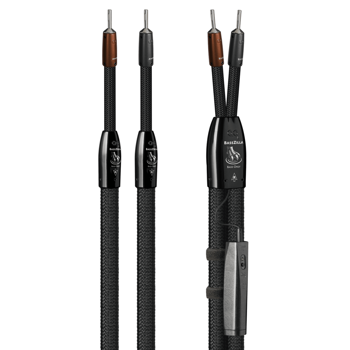 AudioQuest BassZilla - BZILLA6SS 6 ft = 1.83 m Pair 2 x Male U-Spade > 2 x Male U-Spade - Silver