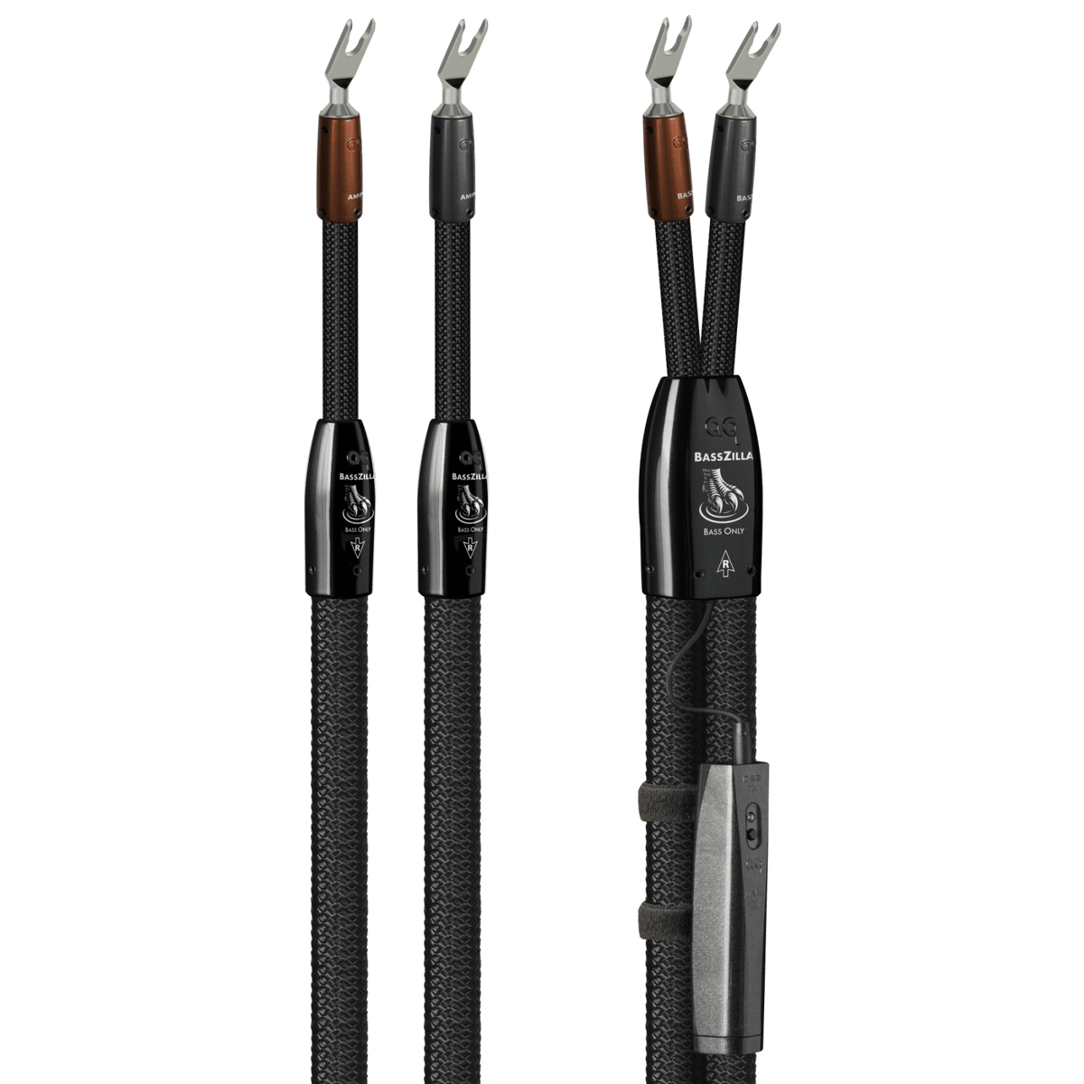 AudioQuest BassZilla - BZILLA6SS 6 ft = 1.83 m Pair 2 x Male U-Spade > 2 x Male U-Spade - Silver