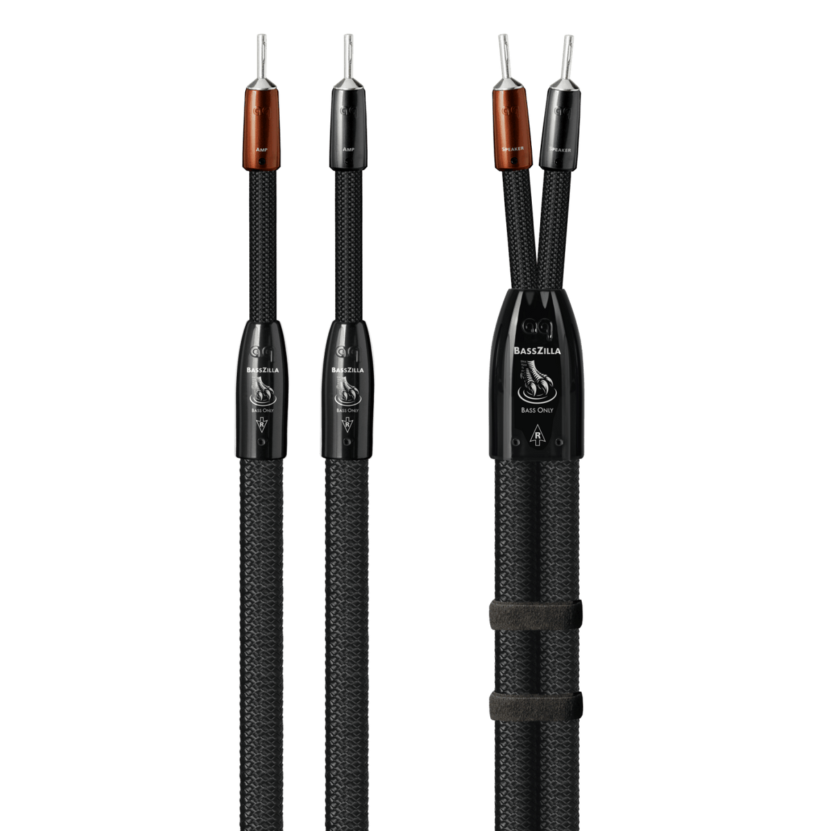 AudioQuest BassZilla - BZILLA6SS 6 ft = 1.83 m Pair 2 x Male U-Spade > 2 x Male U-Spade - Silver