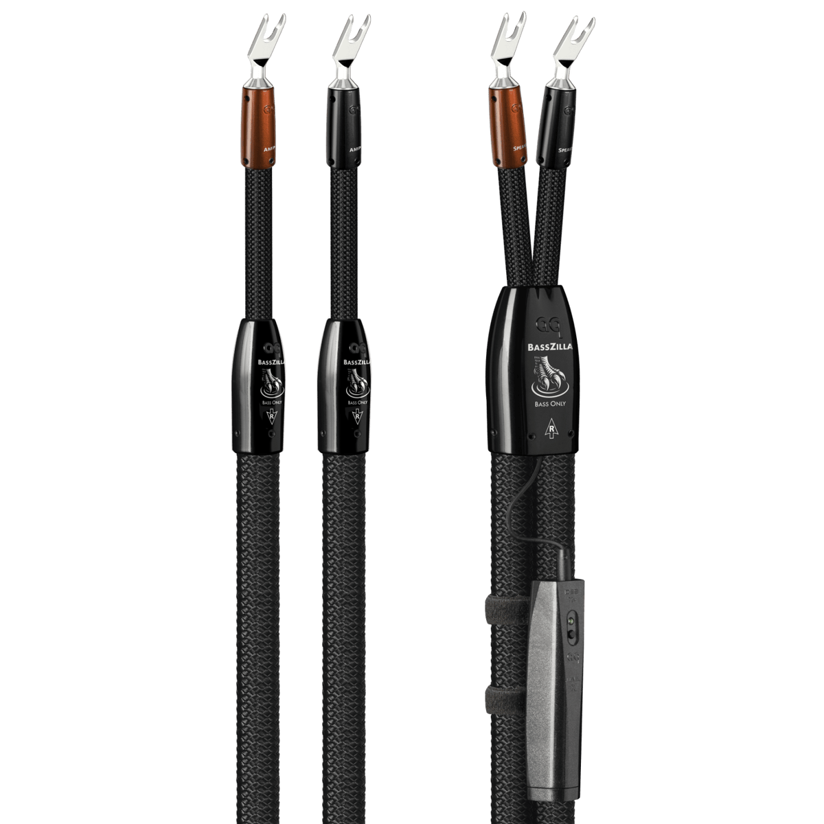 AudioQuest BassZilla - BZILLA6SS 6 ft = 1.83 m Pair 2 x Male U-Spade > 2 x Male U-Spade - Silver