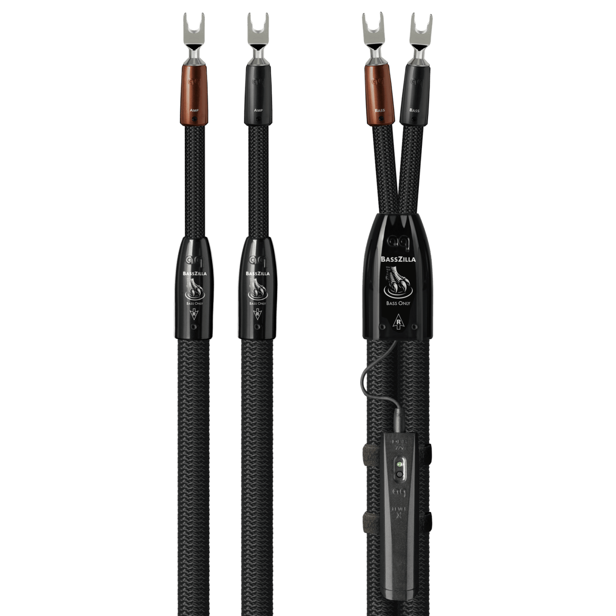 AudioQuest BassZilla - BZILLA6SS 6 ft = 1.83 m Pair 2 x Male U-Spade > 2 x Male U-Spade - Silver