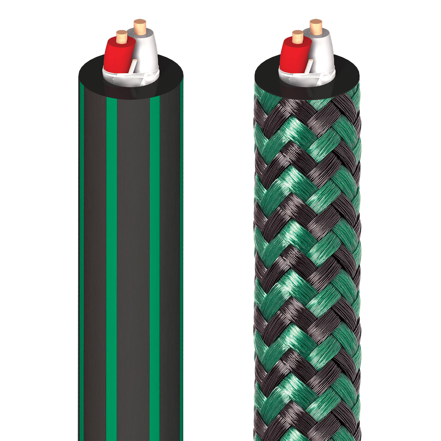 AudioQuest Chicago - CHICAGO328 328 ft = 100 m CL3 Black PVC with Green Stripes