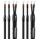 AudioQuest Dragon XTRM + BassZilla BiWire Combo - DRXBZCOMBO04BS 4 m = 13.25 ft Pair 2 x Male Banana > 4 x Male Banana - Silver