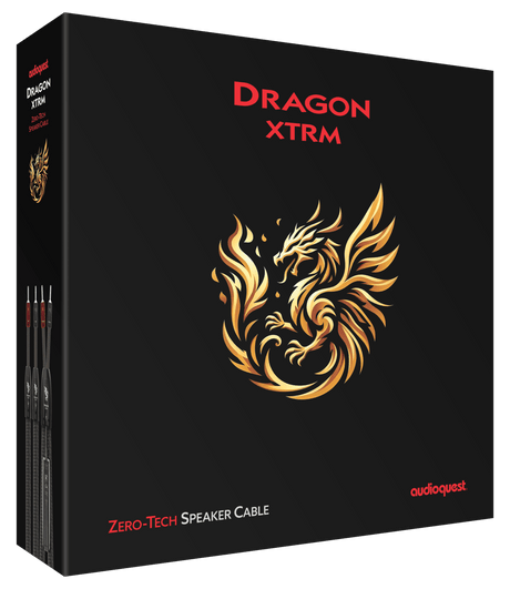 AudioQuest Dragon XTRM Full-Range - DRAGONXTRM10SSM 10 ft = 35 m Single 2 x Male Multi-Spade > 2 x Male Multi-Spade - Silver