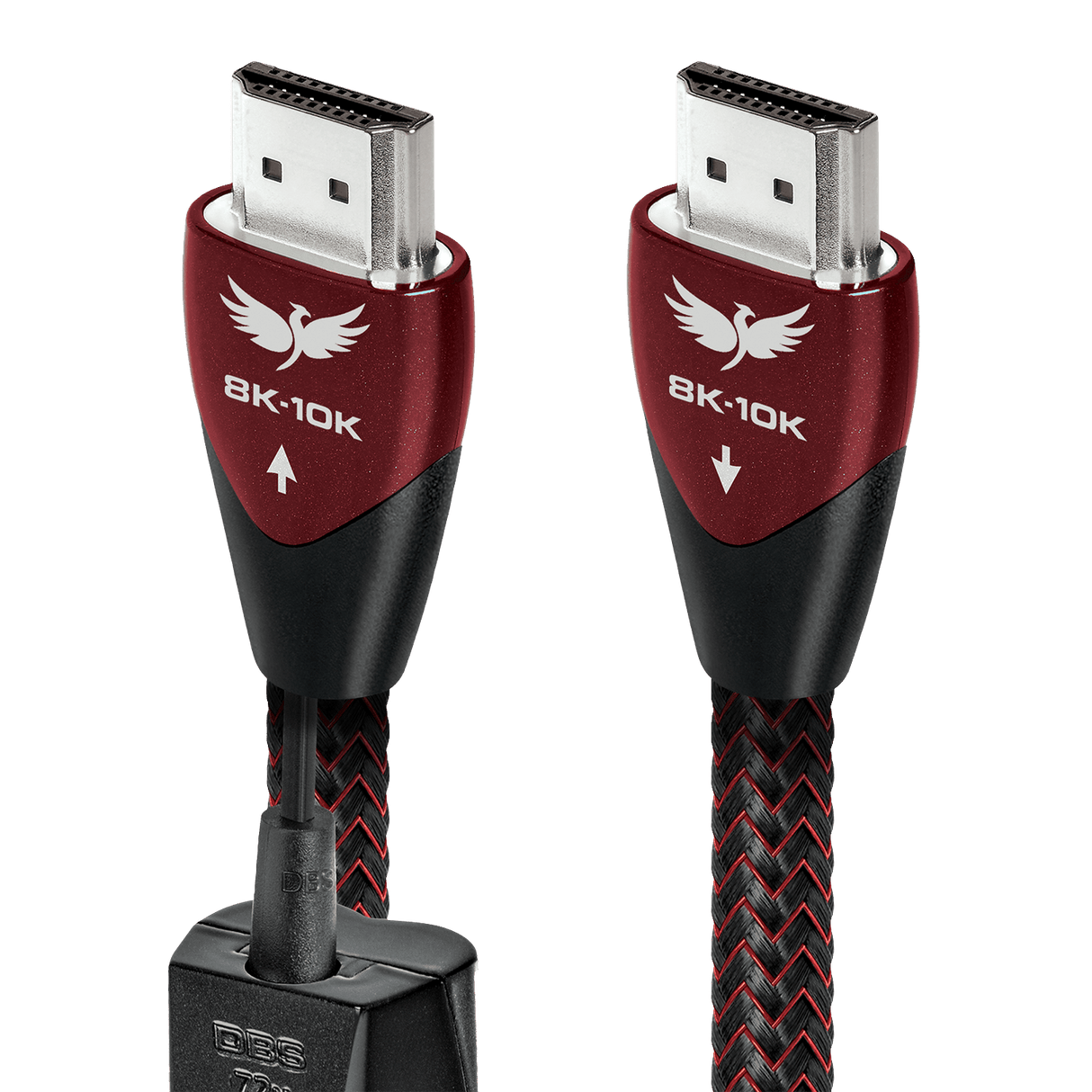 AudioQuest FireBird 48 HDMI 線 0.6 公尺 紅色編織外被