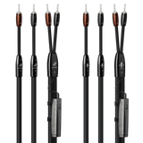 AudioQuest Lone Ranger + BigFoot BiWire Combo - LRBFCOMBO02S 2 m = 6.75 ft Pair 2 x Male Multi-Spade > 4 x Male Multi-Spade - Silver