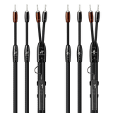 AudioQuest Lone Ranger + BigFoot BiWire Combo - LRBFCOMBO02S 2 m = 6.75 ft Pair 2 x Male Multi-Spade > 4 x Male Multi-Spade - Silver