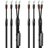 AudioQuest Lone Ranger + BigFoot BiWire Combo - LRBFCOMBO02S 2 m = 6.75 ft Pair 2 x Male Multi-Spade > 4 x Male Multi-Spade - Silver