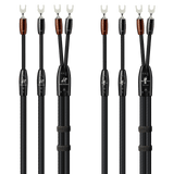 AudioQuest Lone Ranger + BigFoot BiWire Combo - LRBFCOMBO02S 2 m = 6.75 ft Pair 2 x Male Multi-Spade > 4 x Male Multi-Spade - Silver