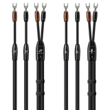AudioQuest Lone Ranger + BigFoot BiWire Combo - LRBFCOMBO02S 2 m = 6.75 ft Pair 2 x Male Multi-Spade > 4 x Male Multi-Spade - Silver