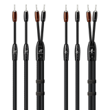 AudioQuest Lone Ranger + BigFoot BiWire Combo - LRBFCOMBO02S 2 m = 6.75 ft Pair 2 x Male Multi-Spade > 4 x Male Multi-Spade - Silver