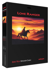 AudioQuest Lone Ranger Full-Range - LRANGER6SM 6 ft = 1.83 m Pair 2 x Male Multi-Spade > 2 x Male Multi-Spade - Silver