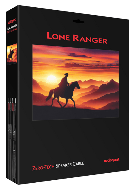 AudioQuest Lone Ranger Full-Range - LRANGER6SM 6 ft = 1.83 m Pair 2 x Male Multi-Spade > 2 x Male Multi-Spade - Silver